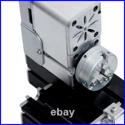 ZHRUI Miniature 36W Mini All-metal Lathe for Woodworking with 5PCS Turning Tool